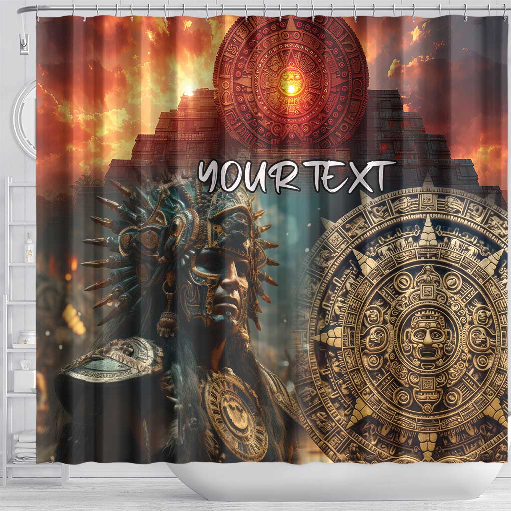 Personalized Mexican Aztec Warriors Shower Curtain