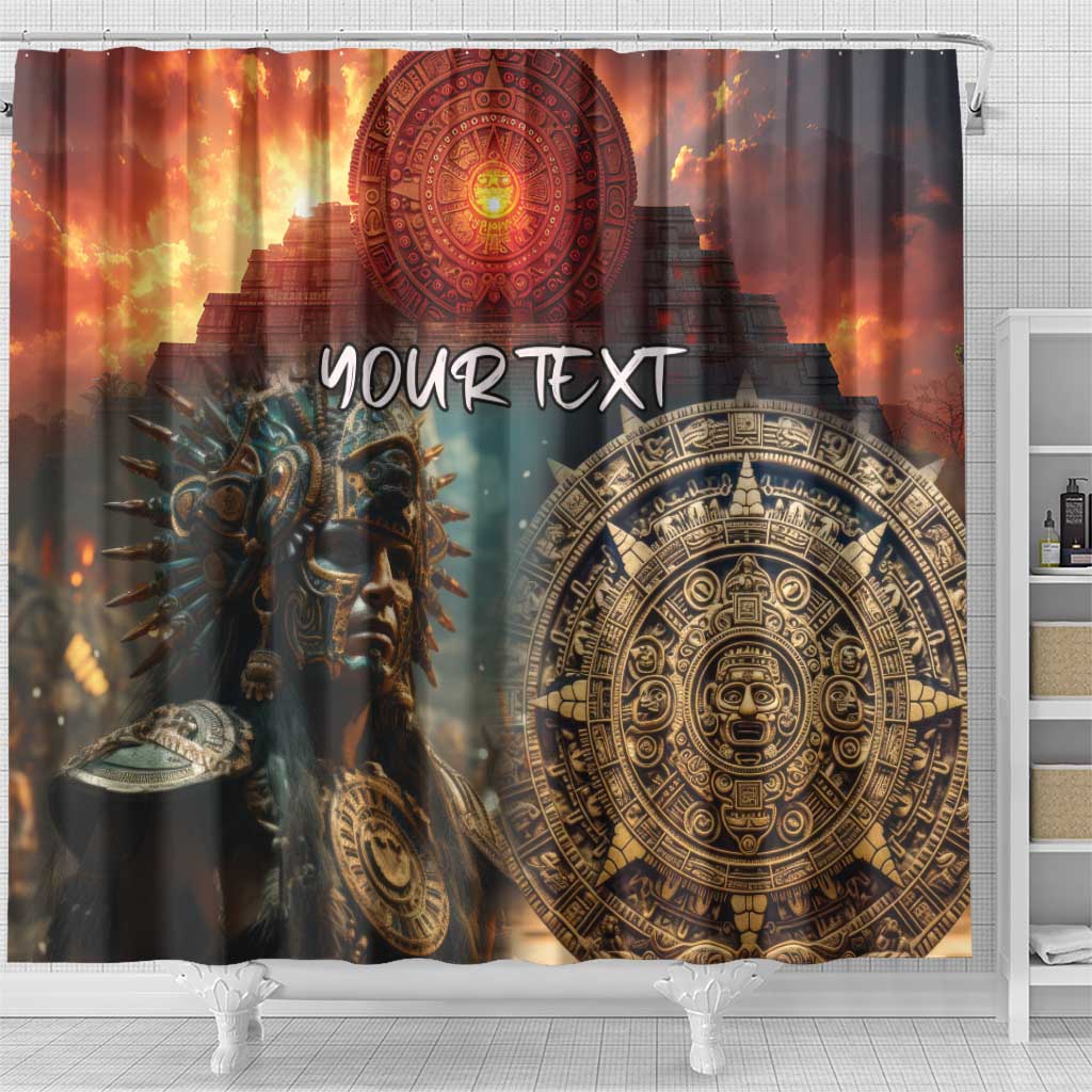 Personalized Mexican Aztec Warriors Shower Curtain