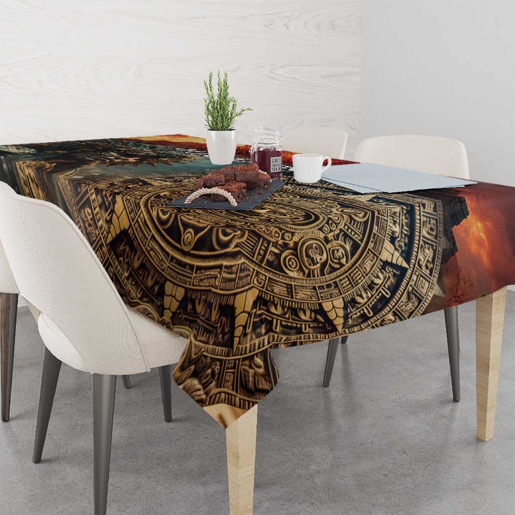 Personalized Mexican Aztec Warriors Tablecloth - Wonder Print Shop