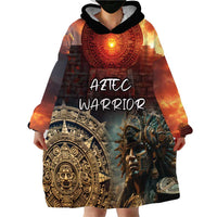 Personalized Mexican Aztec Warriors Wearable Blanket Hoodie - Wonder Print Shop
