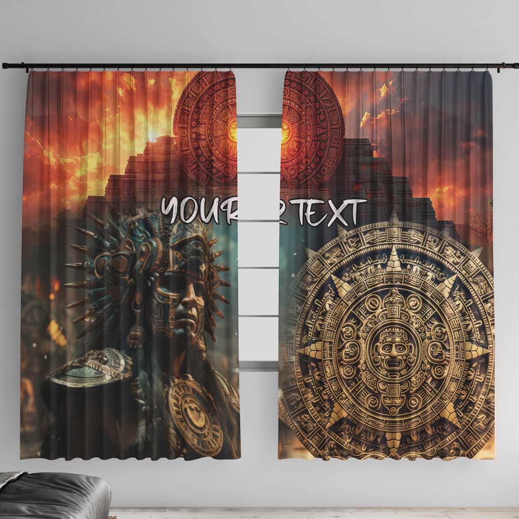 Personalized Mexican Aztec Warriors Window Curtain - Wonder Print Shop