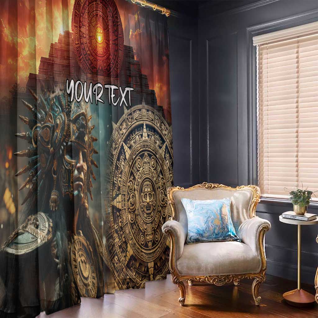 Personalized Mexican Aztec Warriors Window Curtain - Wonder Print Shop