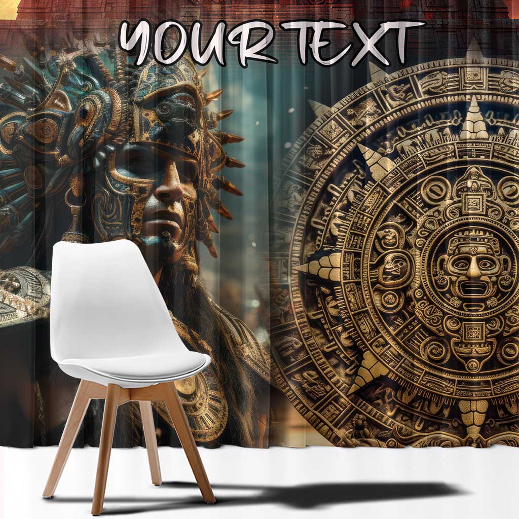 Personalized Mexican Aztec Warriors Window Curtain - Wonder Print Shop