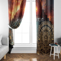 Personalized Mexican Aztec Warriors Window Curtain - Wonder Print Shop