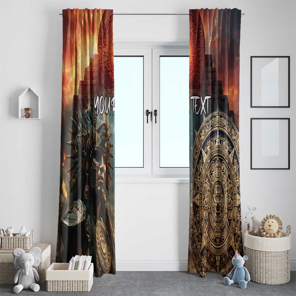 Personalized Mexican Aztec Warriors Window Curtain - Wonder Print Shop