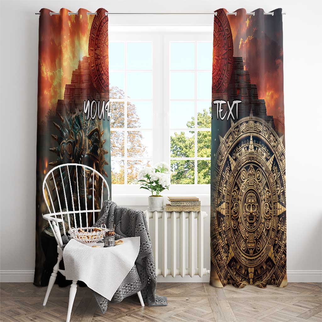 Personalized Mexican Aztec Warriors Window Curtain - Wonder Print Shop