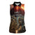 Personalized Mexican Aztec Warriors Women Sleeveless Polo Shirt - Wonder Print Shop