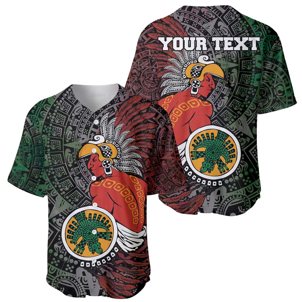Personalized Mexican Tribal Aztec Warriors Baseball Jersey Aztec Sun God - Wonder Print Shop