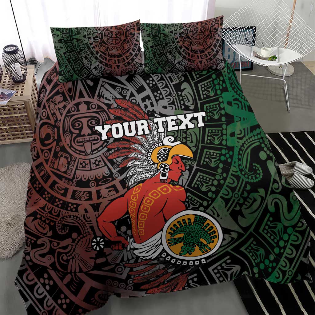 Personalized Mexican Tribal Aztec Warriors Bedding Set Aztec Sun God - Wonder Print Shop