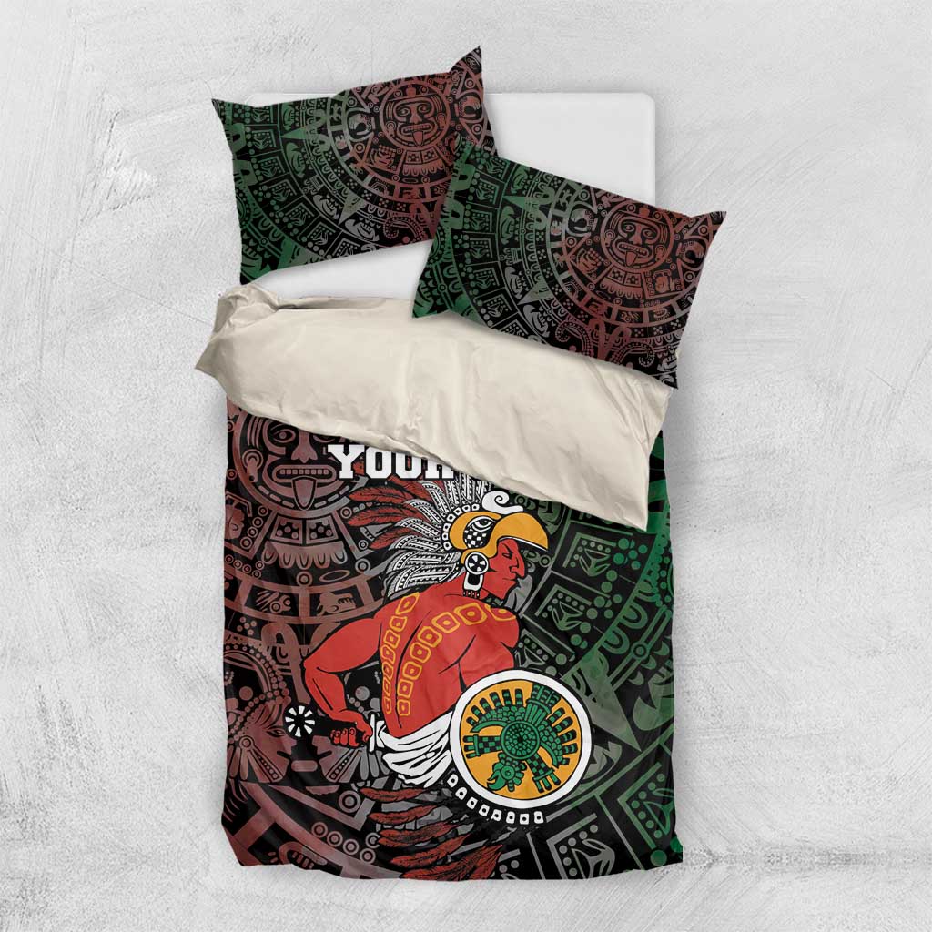 Personalized Mexican Tribal Aztec Warriors Bedding Set Aztec Sun God - Wonder Print Shop