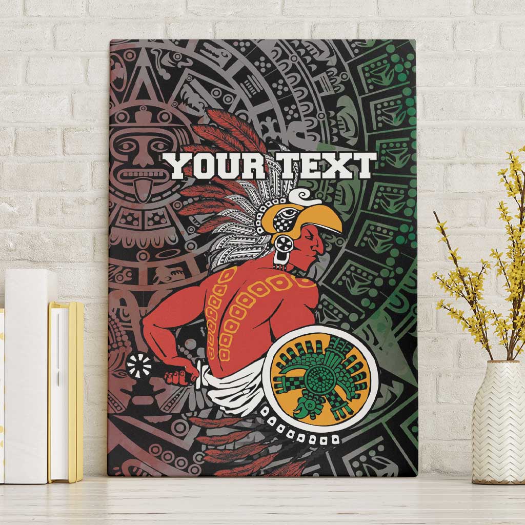 Personalized Mexican Tribal Aztec Warriors Canvas Wall Art Aztec Sun God - Wonder Print Shop