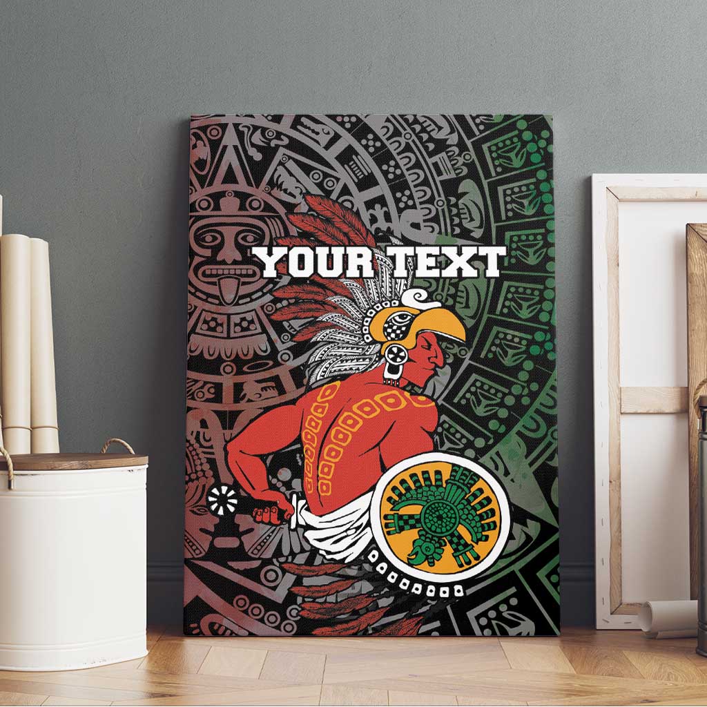 Personalized Mexican Tribal Aztec Warriors Canvas Wall Art Aztec Sun God - Wonder Print Shop