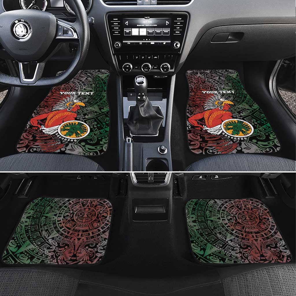 Personalized Mexican Tribal Aztec Warriors Car Mats Aztec Sun God - Wonder Print Shop