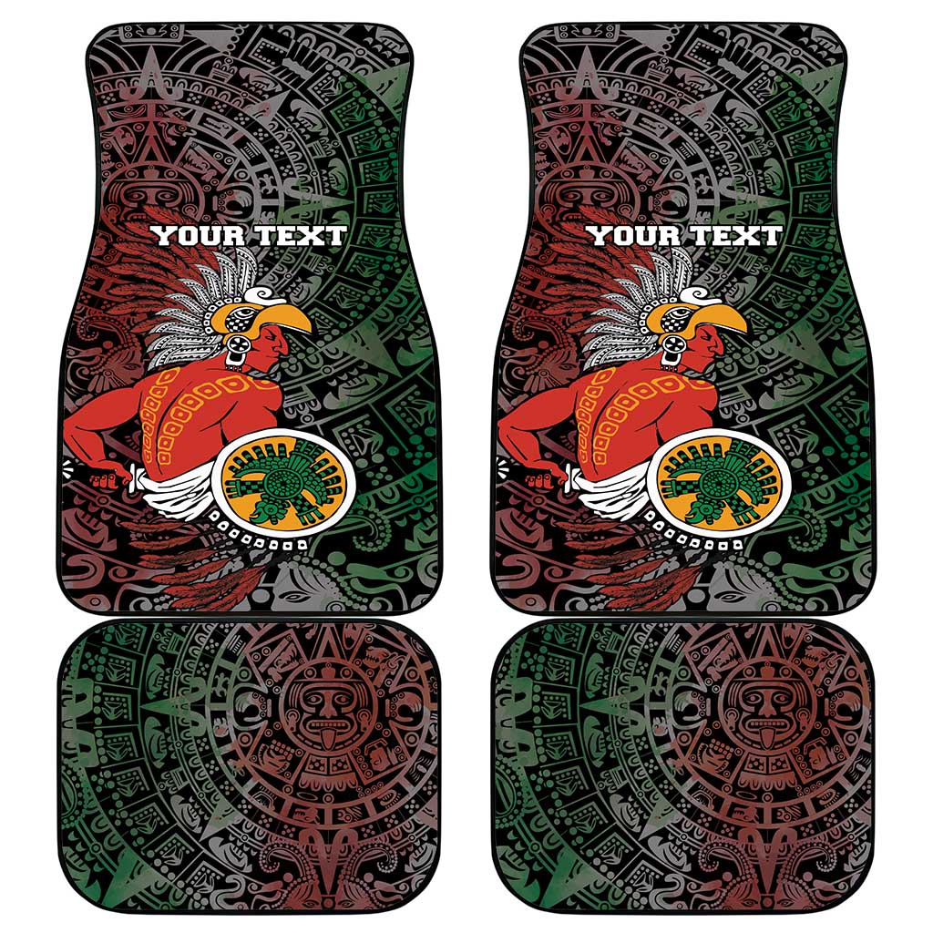 Personalized Mexican Tribal Aztec Warriors Car Mats Aztec Sun God - Wonder Print Shop