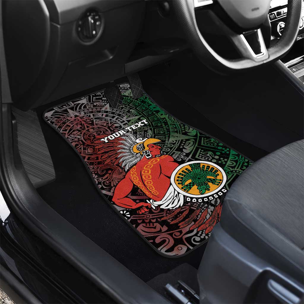 Personalized Mexican Tribal Aztec Warriors Car Mats Aztec Sun God - Wonder Print Shop