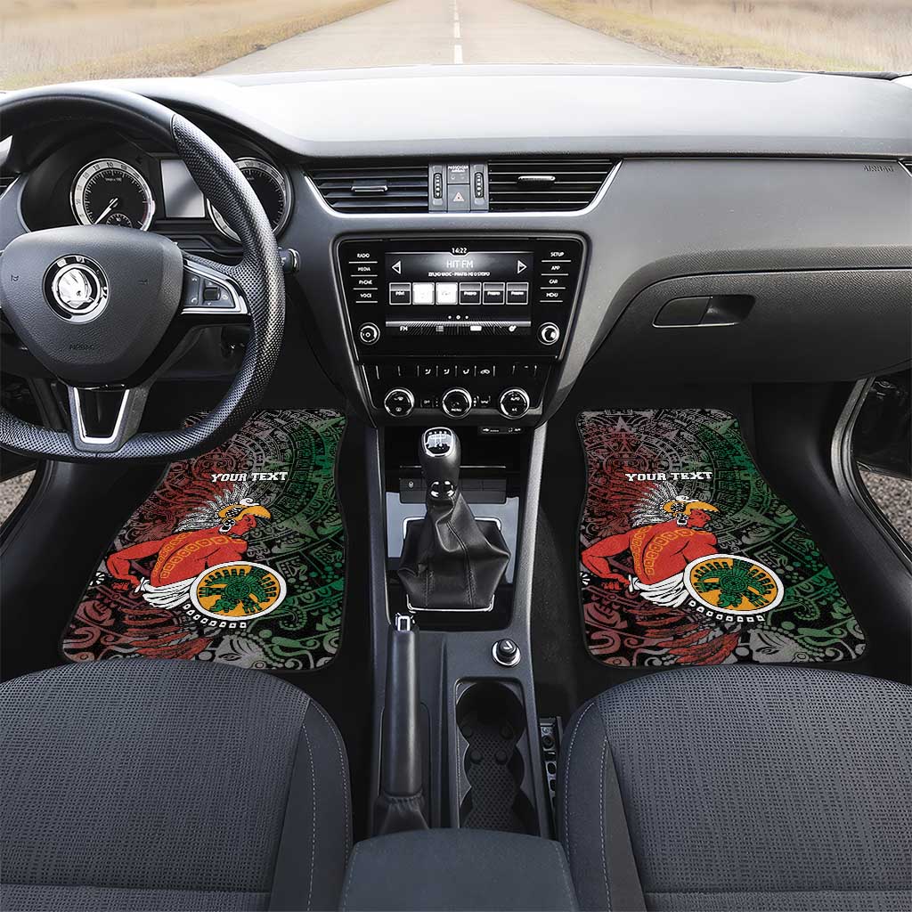 Personalized Mexican Tribal Aztec Warriors Car Mats Aztec Sun God - Wonder Print Shop