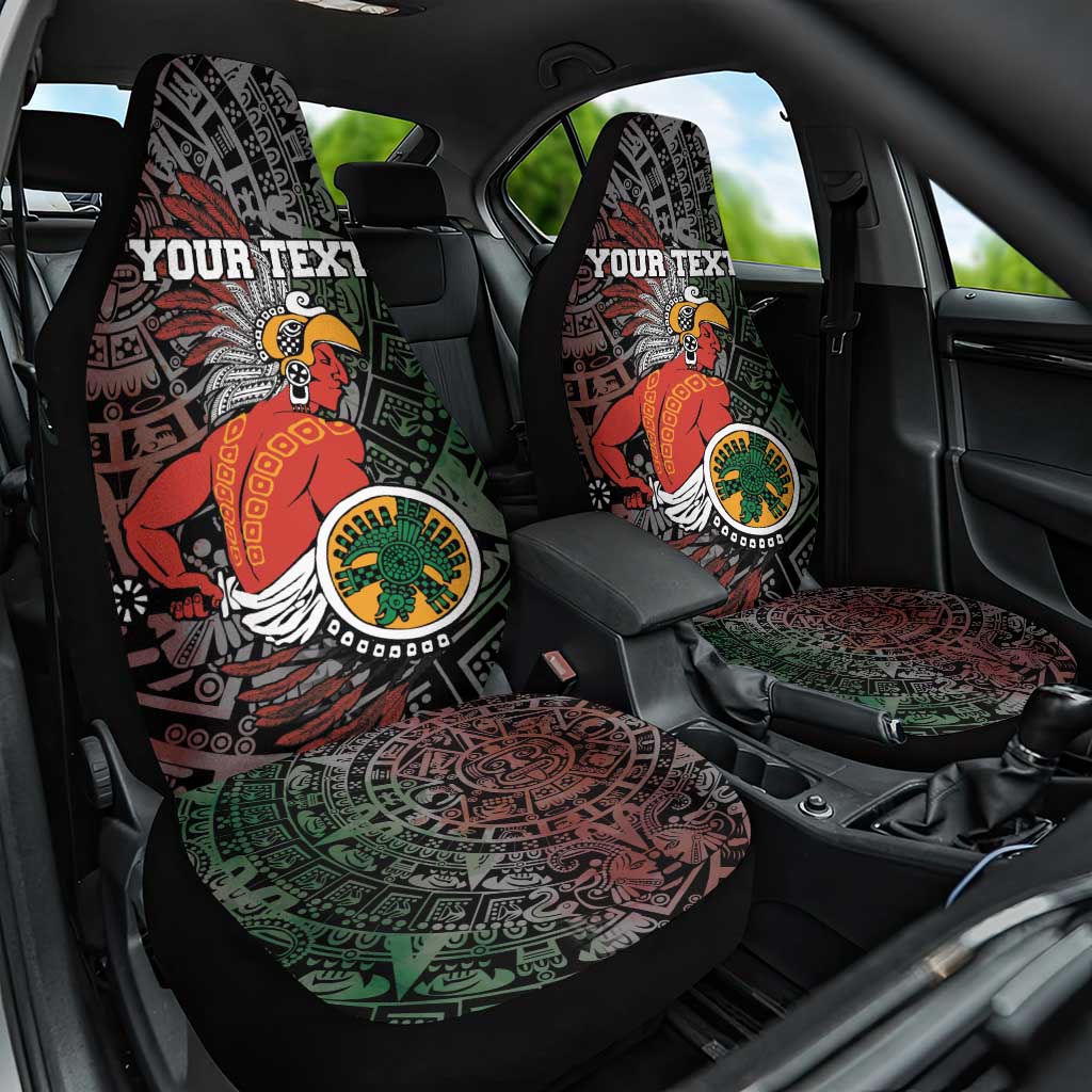 Personalized Mexican Tribal Aztec Warriors Car Seat Cover Aztec Sun God - Wonder Print Shop