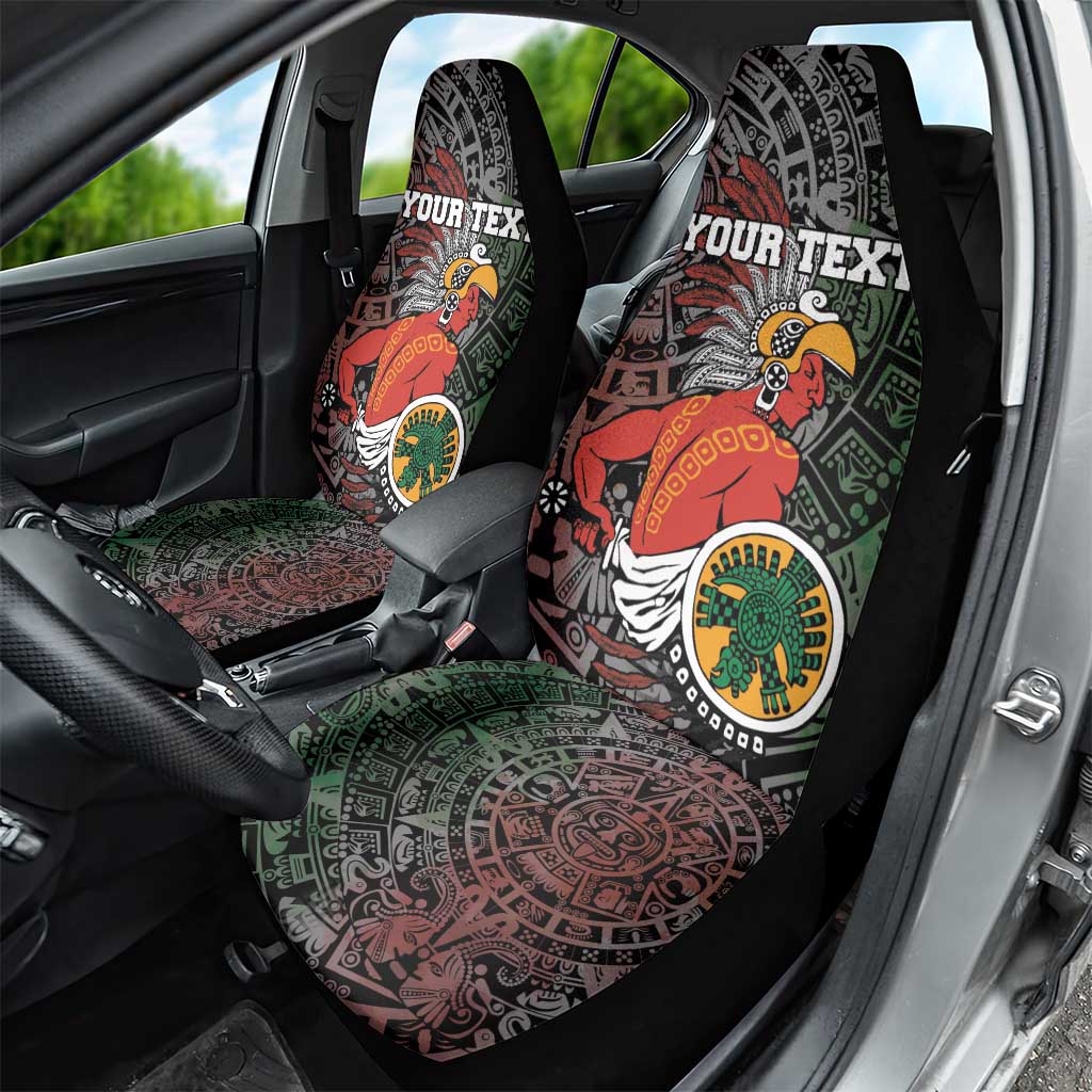 Personalized Mexican Tribal Aztec Warriors Car Seat Cover Aztec Sun God - Wonder Print Shop