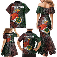 Personalized Mexican Tribal Aztec Warriors Family Matching Mermaid Dress and Hawaiian Shirt Aztec Sun God - Wonder Print Shop