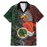 Personalized Mexican Tribal Aztec Warriors Family Matching Mermaid Dress and Hawaiian Shirt Aztec Sun God - Wonder Print Shop