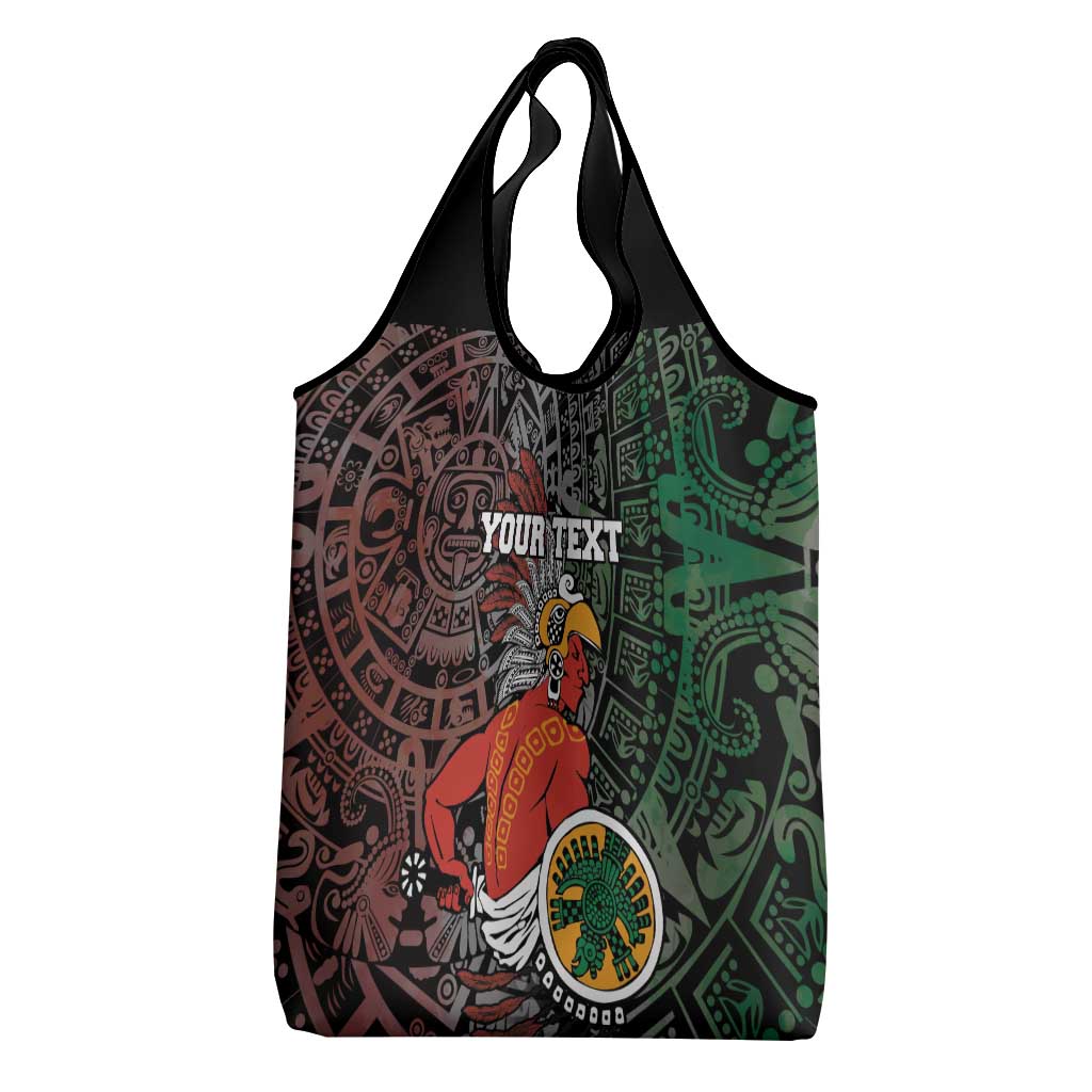 Personalized Mexican Tribal Aztec Warriors Grocery Bag Aztec Sun God