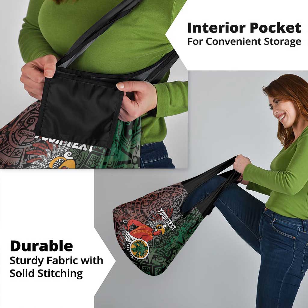 Personalized Mexican Tribal Aztec Warriors Grocery Bag Aztec Sun God