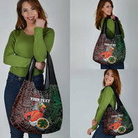 Personalized Mexican Tribal Aztec Warriors Grocery Bag Aztec Sun God