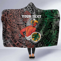 Personalized Mexican Tribal Aztec Warriors Hooded Blanket Aztec Sun God