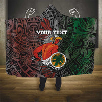 Personalized Mexican Tribal Aztec Warriors Hooded Blanket Aztec Sun God