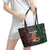 Personalized Mexican Tribal Aztec Warriors Leather Tote Bag Aztec Sun God - Wonder Print Shop
