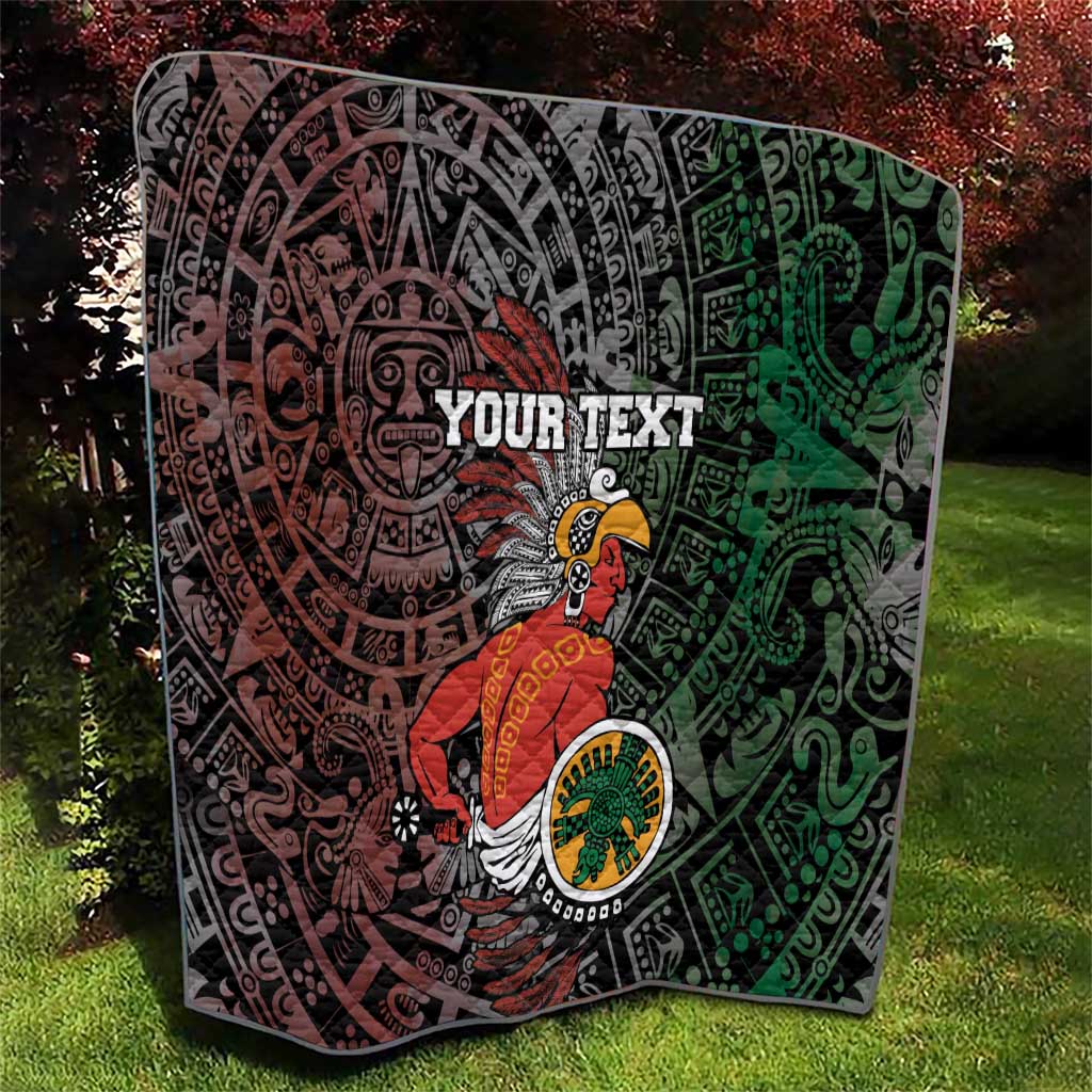 Personalized Mexican Tribal Aztec Warriors Quilt Aztec Sun God - Wonder Print Shop