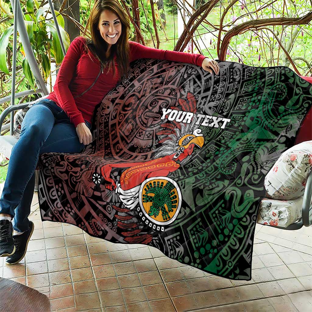 Personalized Mexican Tribal Aztec Warriors Quilt Aztec Sun God - Wonder Print Shop