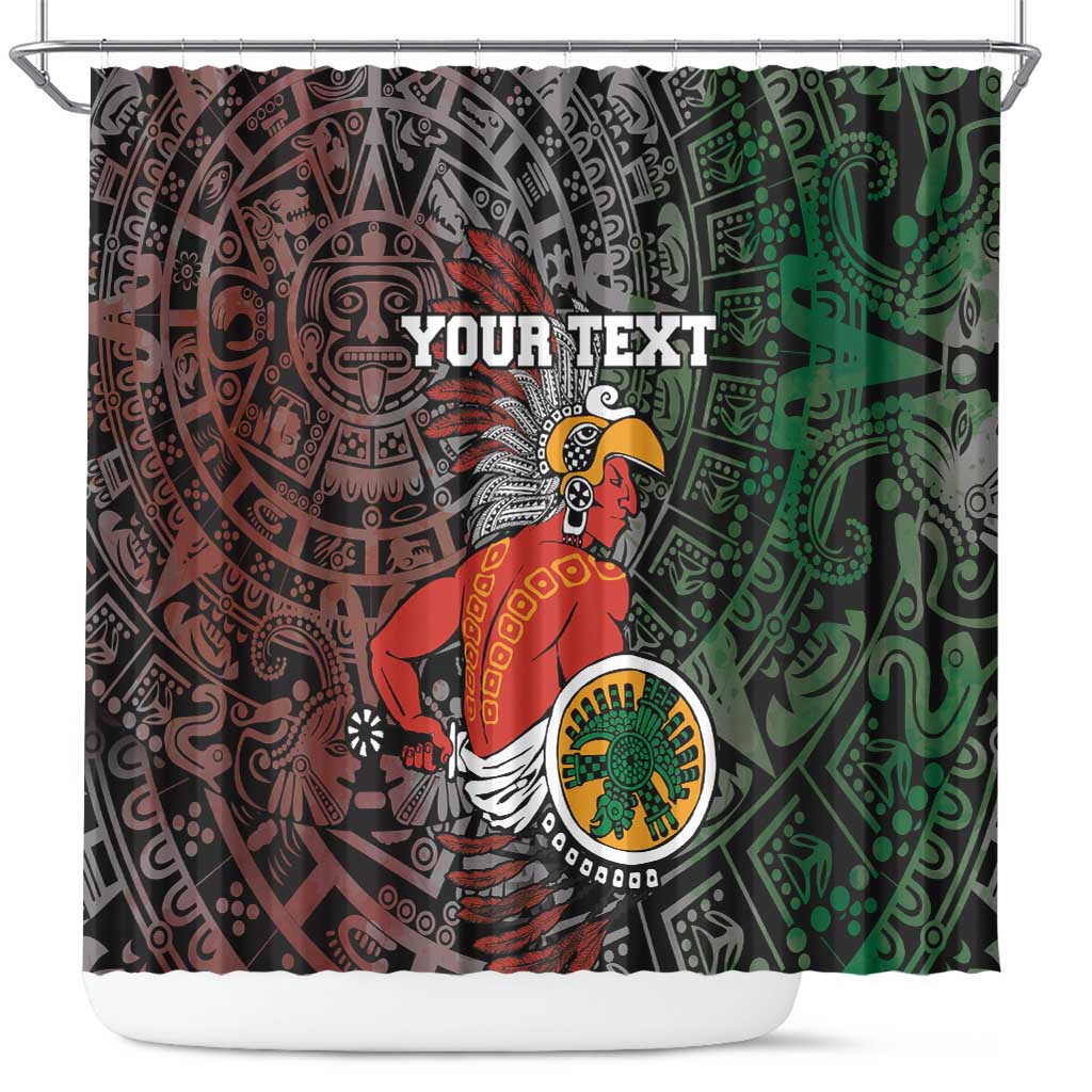 Personalized Mexican Tribal Aztec Warriors Shower Curtain Aztec Sun God