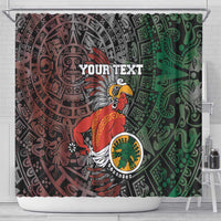 Personalized Mexican Tribal Aztec Warriors Shower Curtain Aztec Sun God