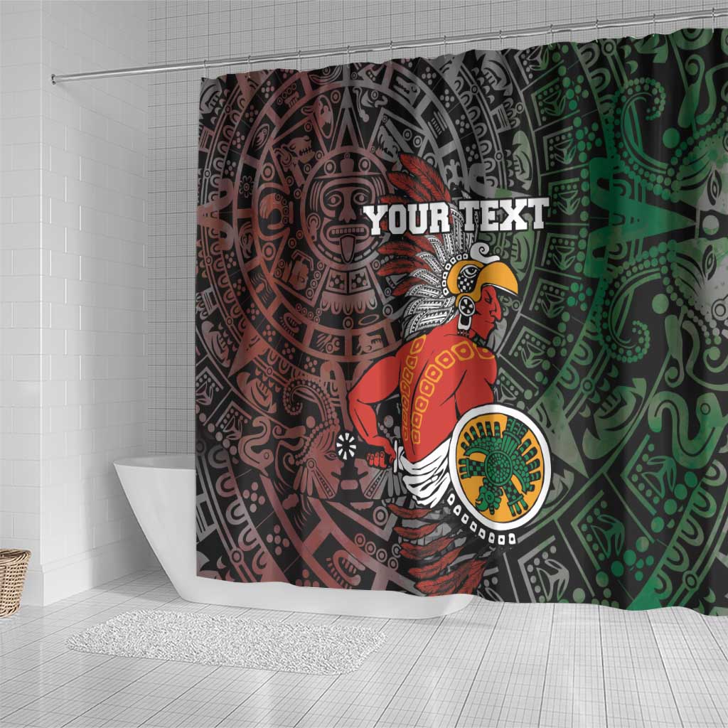 Personalized Mexican Tribal Aztec Warriors Shower Curtain Aztec Sun God