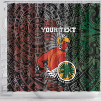 Personalized Mexican Tribal Aztec Warriors Shower Curtain Aztec Sun God