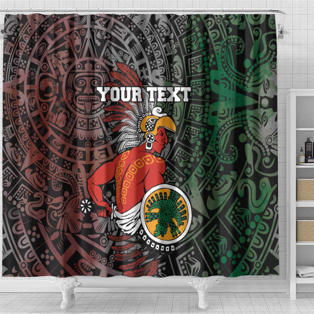 Personalized Mexican Tribal Aztec Warriors Shower Curtain Aztec Sun God