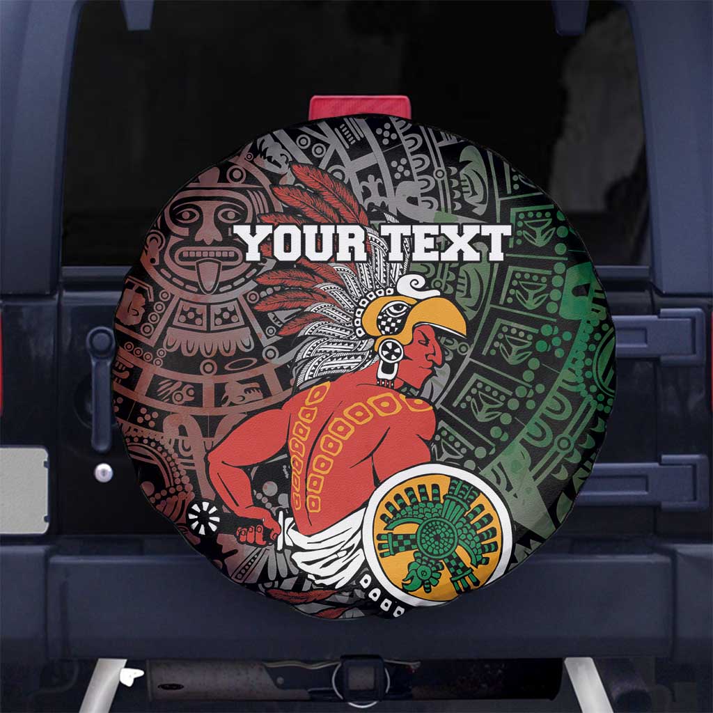 Personalized Mexican Tribal Aztec Warriors Spare Tire Cover Aztec Sun God - Wonder Print Shop