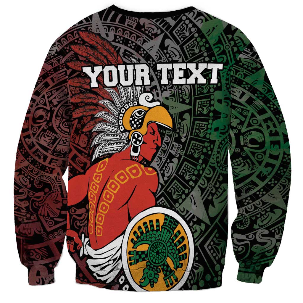 Personalized Mexican Tribal Aztec Warriors Sweatshirt Aztec Sun God - Wonder Print Shop