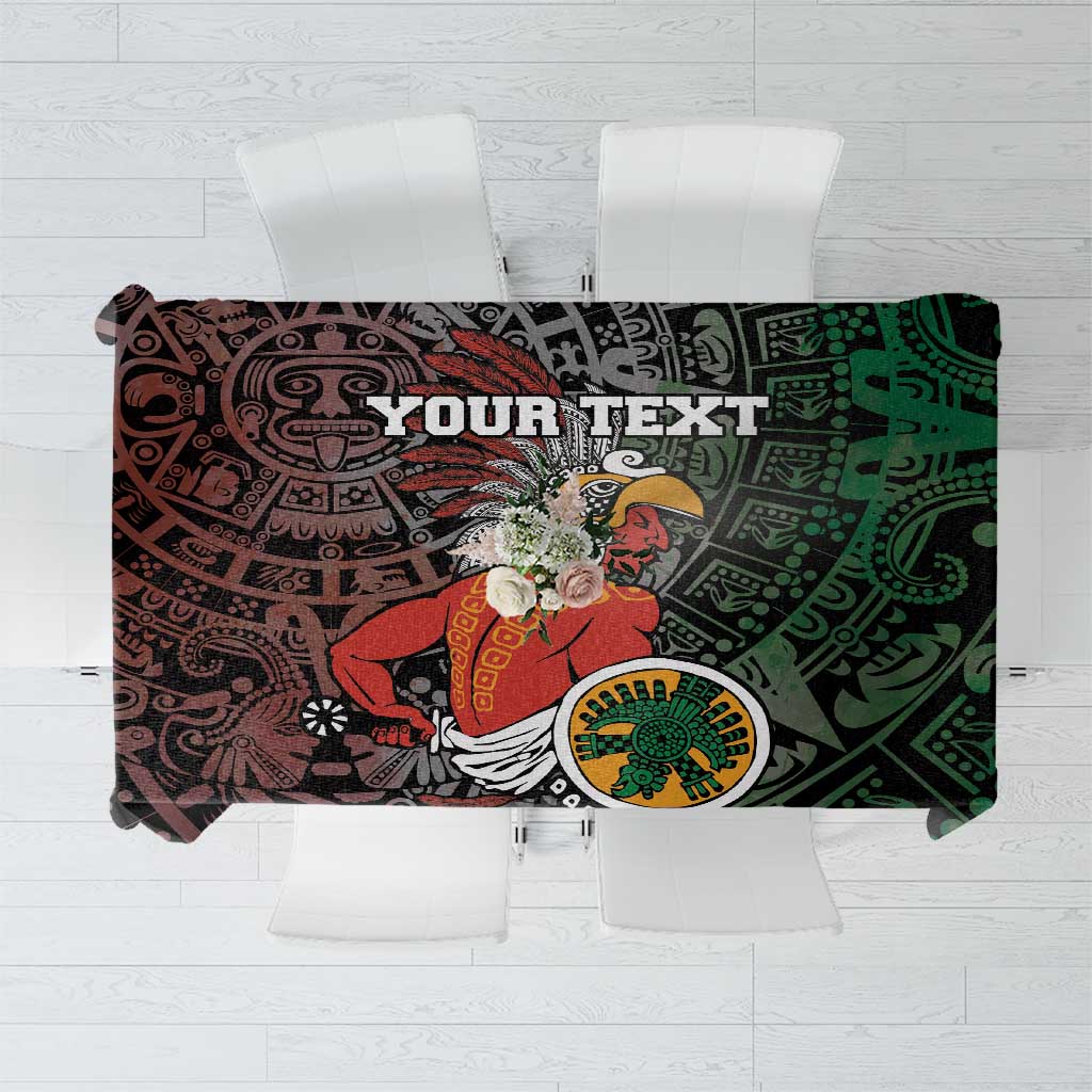 Personalized Mexican Tribal Aztec Warriors Tablecloth Aztec Sun God - Wonder Print Shop