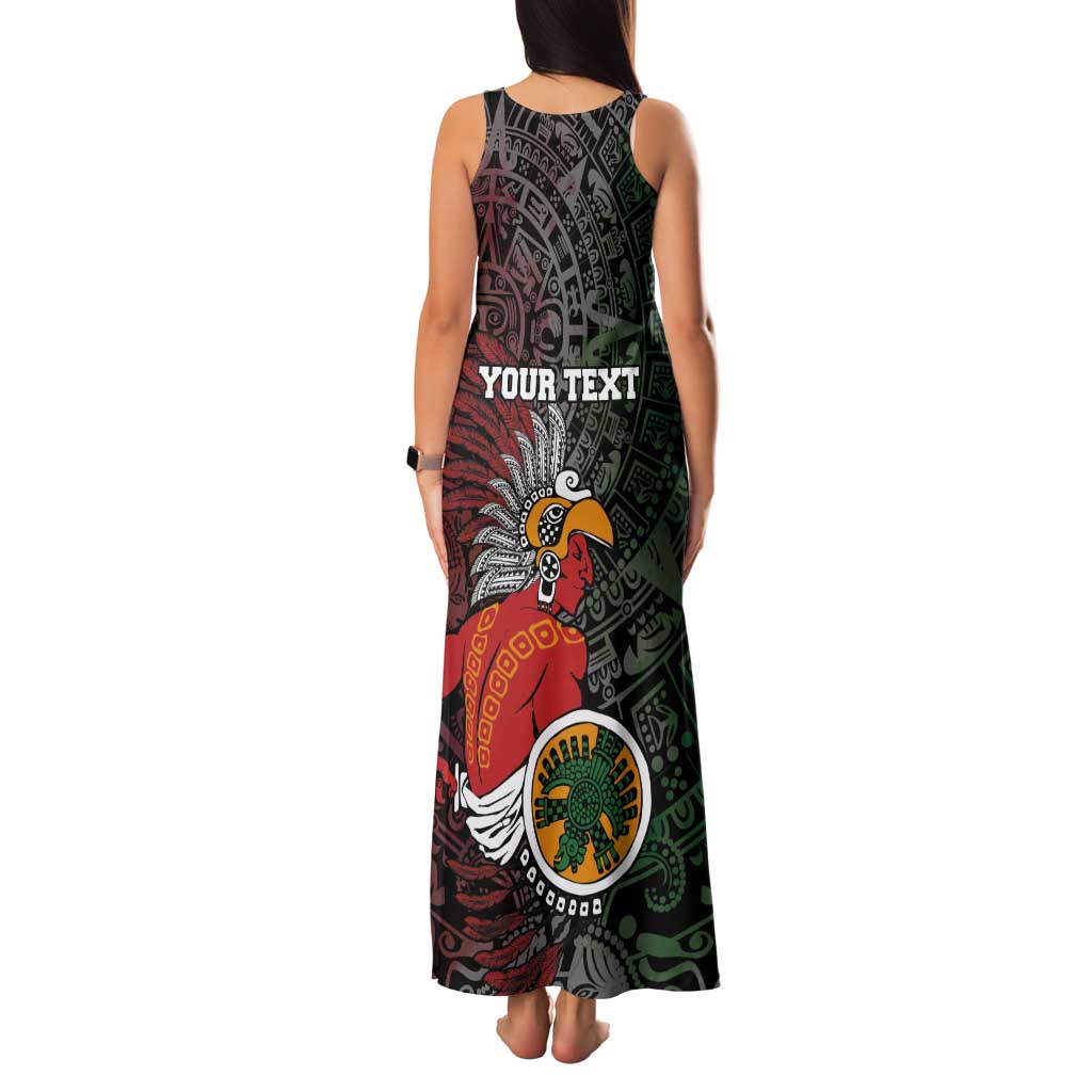 Personalized Mexican Tribal Aztec Warriors Tank Maxi Dress Aztec Sun God - Wonder Print Shop