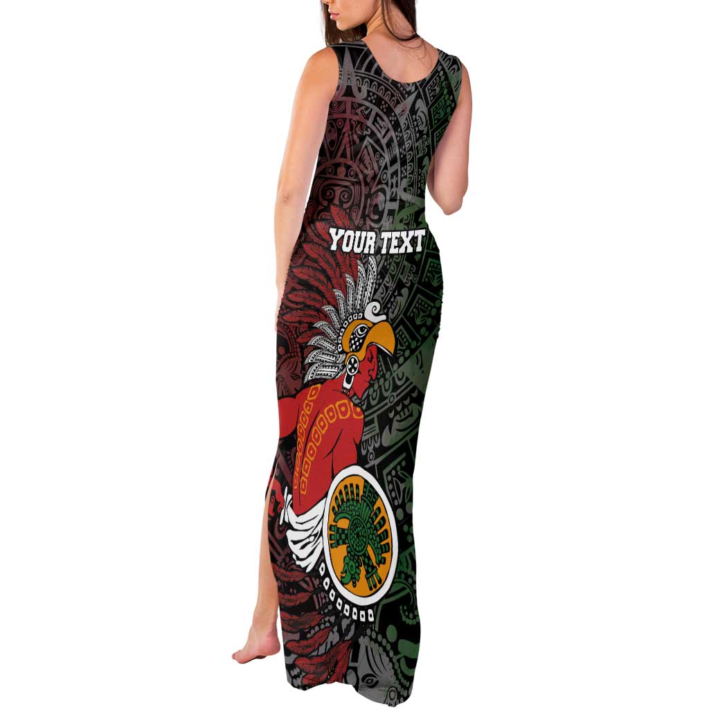 Personalized Mexican Tribal Aztec Warriors Tank Maxi Dress Aztec Sun God - Wonder Print Shop