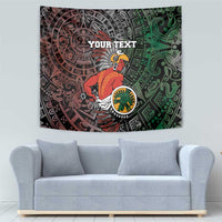 Personalized Mexican Tribal Aztec Warriors Tapestry Aztec Sun God - Wonder Print Shop