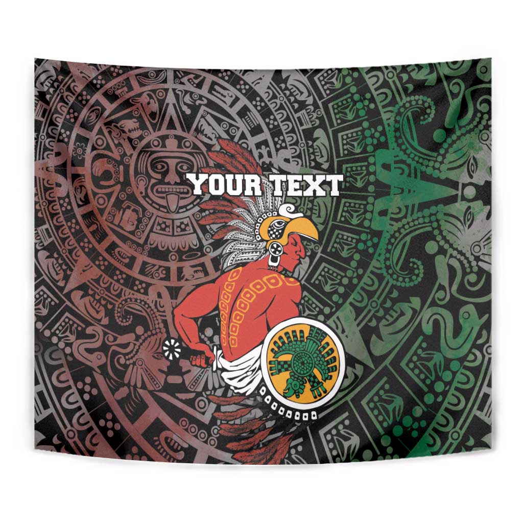 Personalized Mexican Tribal Aztec Warriors Tapestry Aztec Sun God - Wonder Print Shop