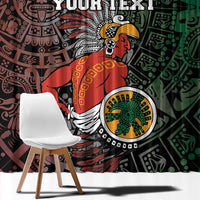 Personalized Mexican Tribal Aztec Warriors Window Curtain Aztec Sun God - Wonder Print Shop