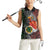 Personalized Mexican Tribal Aztec Warriors Women Sleeveless Polo Shirt Aztec Sun God - Wonder Print Shop