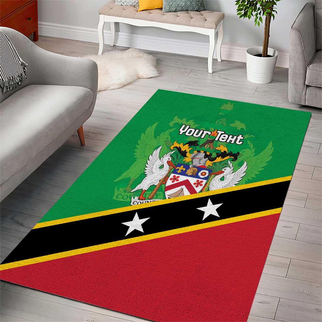 Personalized Saint Kitts And Nevis Area Rug Country Above Self - Wonder Print Shop