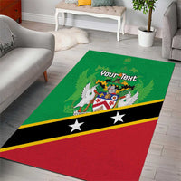Personalized Saint Kitts And Nevis Area Rug Country Above Self - Wonder Print Shop