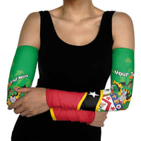 Personalized Saint Kitts And Nevis Arm Sleeves Country Above Self - Wonder Print Shop