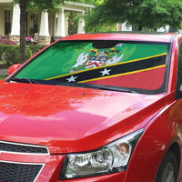 Personalized Saint Kitts And Nevis Auto Sun Shade Country Above Self - Wonder Print Shop